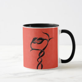 gotin Snakes Red and Black Mugg