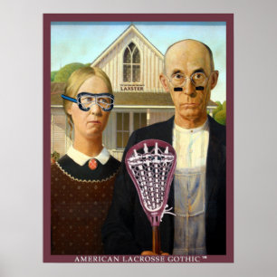 Gotisk amerikanLacrosse Poster