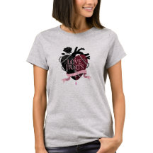 Gotisk Anatomisk Kärlek Gör Ont T-Shirt