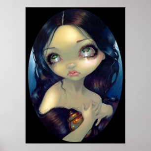 Gotisk ångerfull lowbrow för Magdalene KONSTTRYCK Poster