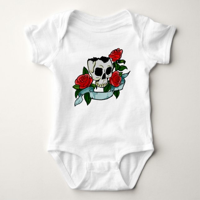 Gotisk babyJersey Bodysuit T-shirt (Framsida)