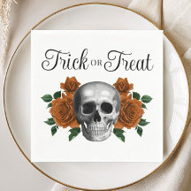 Gotisk blomskalle lurendrejeri eller godis Hallowe