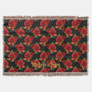 Gotisk blomster filt