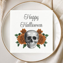 Gotisk blomster skalle Halloween