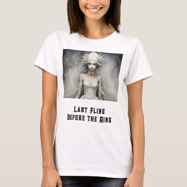 Gotisk Brud T Shirt (Framsida)