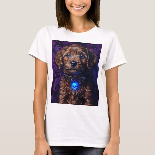 Gotisk Cavoodle T Shirt (Framsida)