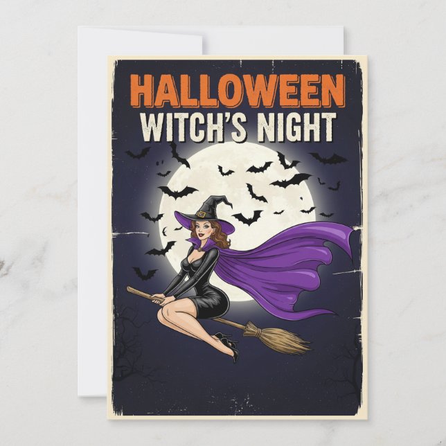 Gotisk charm Halloween-inbjudan Inbjudningar (Framsida)