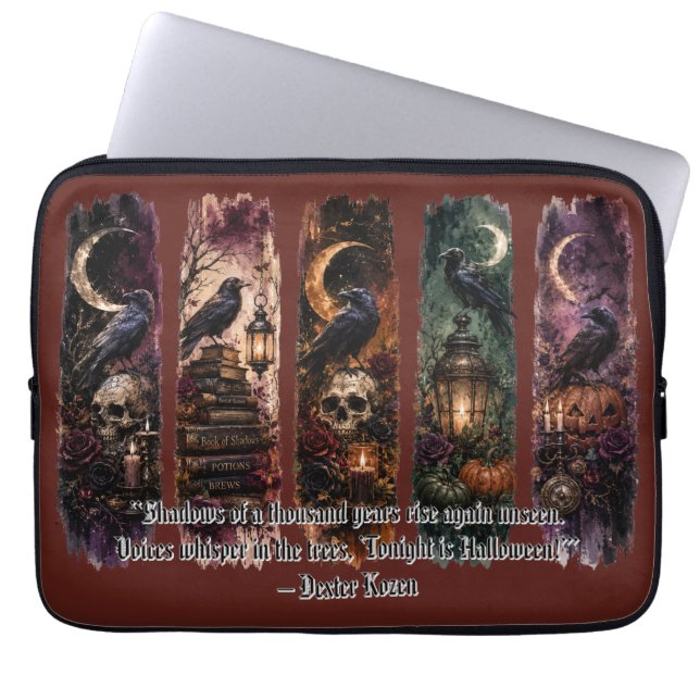 Gotisk dekoration, Kuslig Halloween Laptop Fodral (Framsidan)