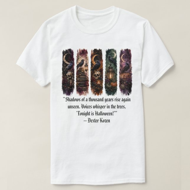 Gotisk dekoration, Kuslig Halloween T Shirt (Design framsida)
