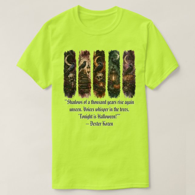 Gotisk dekoration, Kuslig Halloween T Shirt (Design framsida)