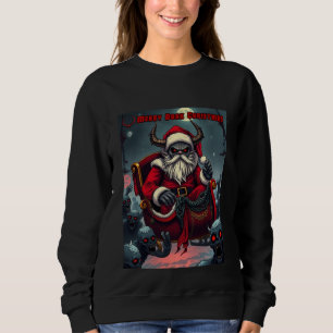 Gotisk demon jul tomte mörkt julfirande t shirt