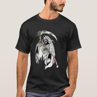 Gotisk Dödgrövare med Lila Ros T Shirt