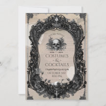 Gotisk Dödskalle Roser Vuxen Kostym Cocktailfest