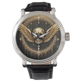 💎 Gotisk Dödskallevinge-logotyp för alternativa g Armbandsur