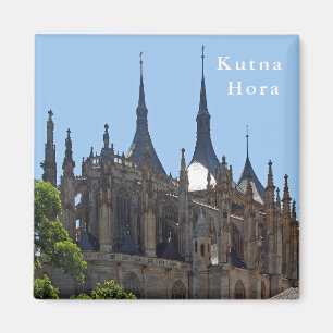 Gotisk domkyrka av St. Barbara i Kutna Hora. Magnet