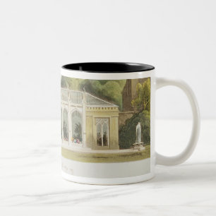 Gotisk drivhus, 1832 Två-Tonad mugg