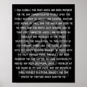 Gotisk Edgar Allan E Memento Mori Dödskalle Hallow Poster