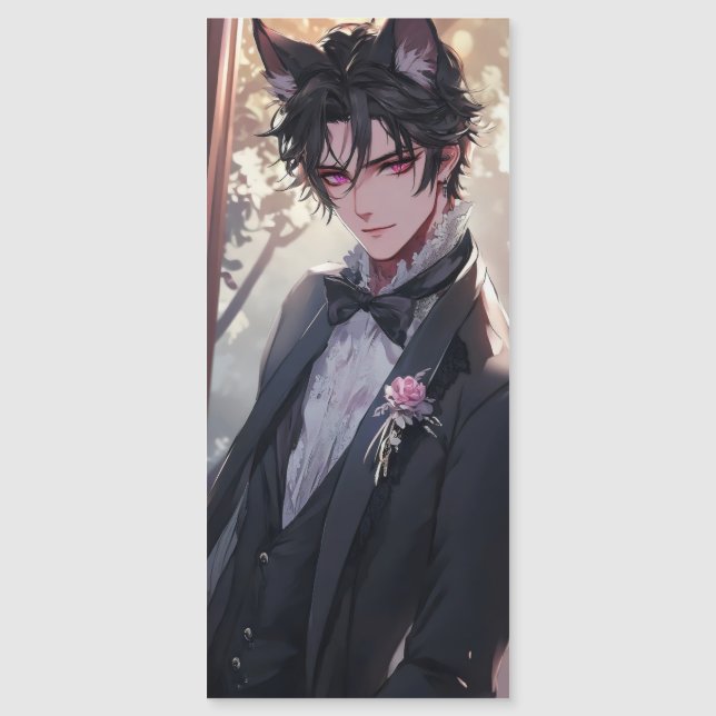 Gotisk Fantasy Anime Kattpojke (Framsida)