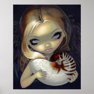 Gotisk felik nautilus för Alchemical KONSTTRYCK Poster