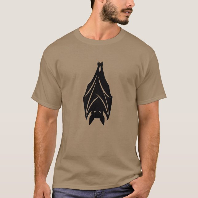 Gotisk fladdermus Halloween herr basic t-shirt (Framsida)