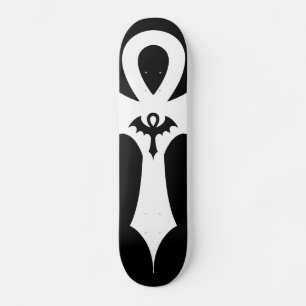 Gotisk fladdermusvinge Ankh Old School Skateboard Bräda 21,6 Cm
