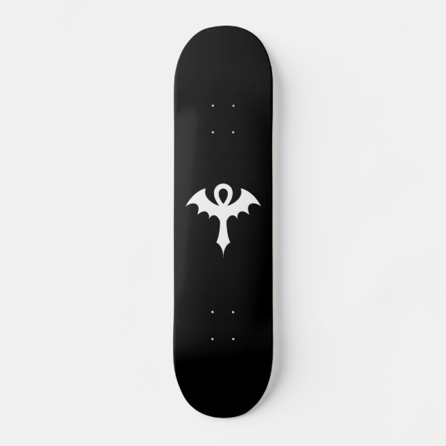 Gotisk fladdermusvinge Ankh Skateboard Bräda 20,5 Cm (Framsida)
