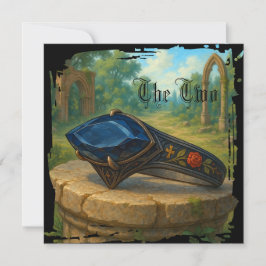 Gotisk förlovning-gåva kort