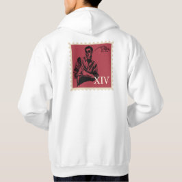Gotisk gentleman reptil skelett stämpel XIV Hoodie