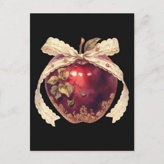 Gotisk giftigt äpple mörk romantik Halloween Vykort