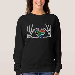 Gotisk Goth Skelett Sydafrika Afrikansk Halloween T Shirt