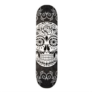 Gotisk Grunge för dekorativ vit för Mini Skateboard Bräda 18,5 Cm