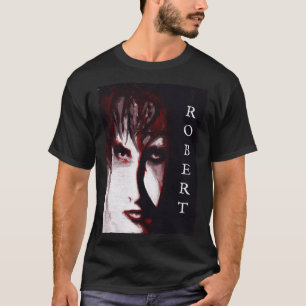 Gotisk Gud Post Punk Goth Musik Man Porträtt Konst T Shirt