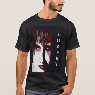 Gotisk Gud Post Punk Goth Musik Man Porträtt Konst T Shirt