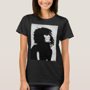 Gotisk Gudinnedam Porträtt Ikonisk Modekonst T Shirt