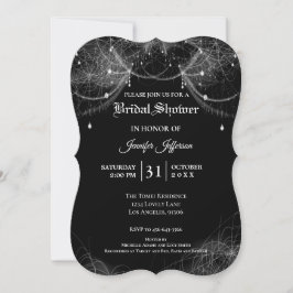 Gotisk Halloween Bröllopsdusch Inbjudan