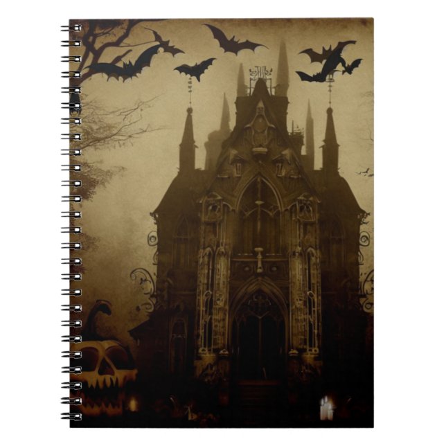 Gotisk/Halloween/höst/pumpa  Anteckningsbok (Framsidan)