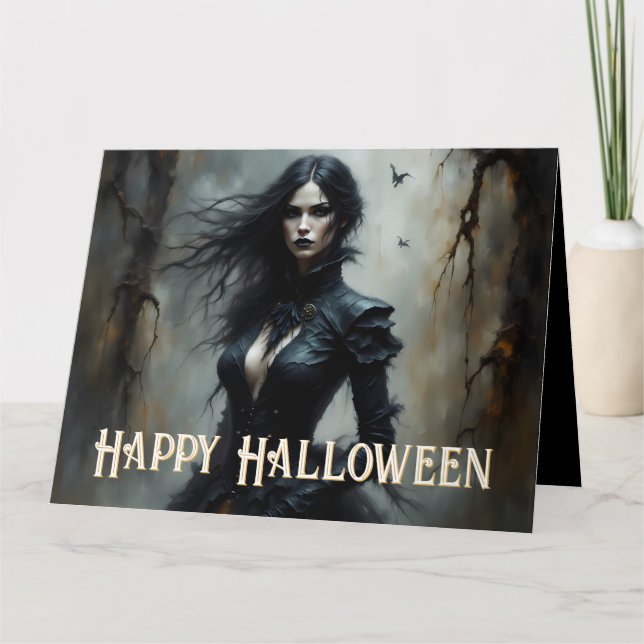 Gotisk Halloween-natt av mystik Kort (Framsida)