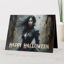 Gotisk Halloween-natt av mystik Kort