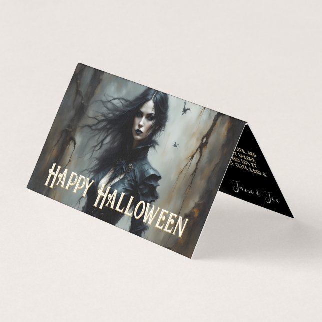 Gotisk Halloween-natt av mystik Kort (Framsida)