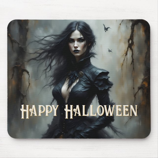 Gotisk Halloween-natt av mystik Musmatta (Framsidan)