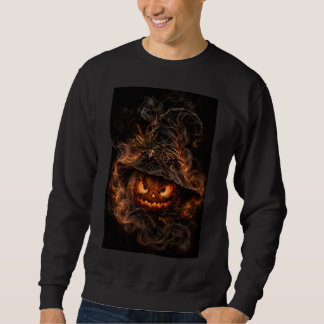 Gotisk Halloween-pumpa Fantasy-svärm Lång Ärmad Tröja