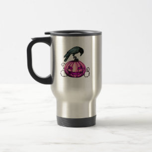 Gotisk Halloween-pumpa och kråka  Resemugg