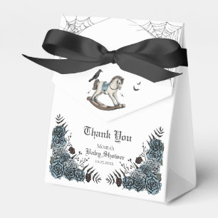 Gotisk Halloween- rockande häst för baby shower Presentaskar