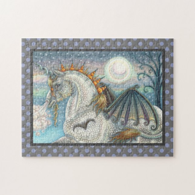 GOTISK HALLOWEEN UNICORN MED FLADDERMUS, VINGE, HO PUSSEL (Horisontell)