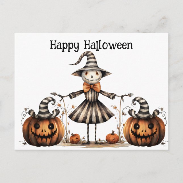 Gotisk Halloween   Vykort (Framsida)
