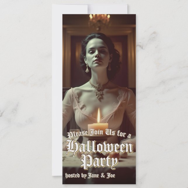 Gotisk Halloweenbankett i ljuset från ljus (Framsida)