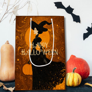 Gotisk häxa pumpa Halloween elegant Art Nouveau