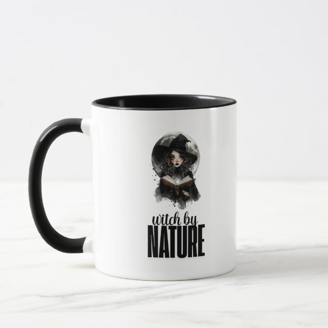 Gotisk häxdsgnatur fullmånsdesign || mugg  (Vänster)