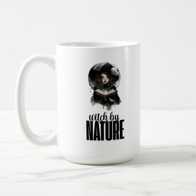 Gotisk häxdsgnatur fullmånsdesign || mugg  (Vänster)