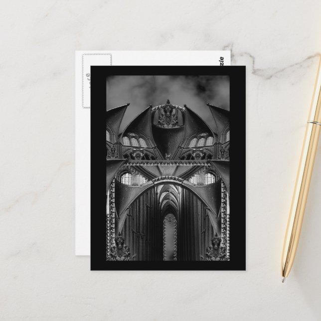 Gotisk herrgård vykort (Fram/Back In Situ)